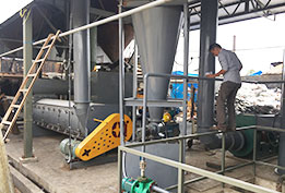 越南風掃污泥烘干機運轉